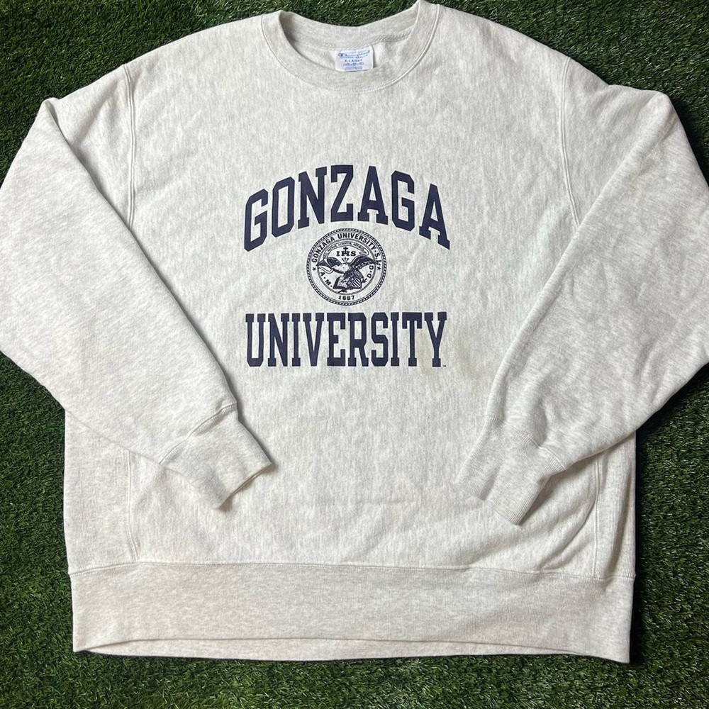 Champion Heavyweight Reverse Weave Gonzaga Crewneck Men’s XL, Great Condition!